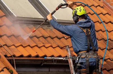 Démoussage et hydrofuge de toiture à Gurs